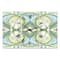 Designart Green Vision Oversized Mid-Century 3 Panel Wall Clock